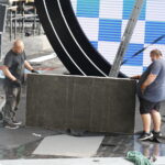 06.09.2018 Kielce. Amfiteatr na Kadzielni. Przygotowania do Festiwalu Muzyki Tanecznej / Jarosław Kubalski / Radio Kielce