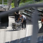 06.09.2018 Kielce. Amfiteatr na Kadzielni. Przygotowania do Festiwalu Muzyki Tanecznej / Jarosław Kubalski / Radio Kielce