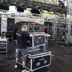 06.09.2018 Kielce. Amfiteatr na Kadzielni. Przygotowania do Festiwalu Muzyki Tanecznej / Jarosław Kubalski / Radio Kielce