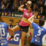 08.09.2018 Kielce. Mecz PGNiG Superligi piłkarek ręcznych Korona Handball Kielce KPR Jelenia Góra. Honorata Syncerz / Jarosław Kubalski / Radio Kielce