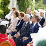 09.09.2018 Święty Krzyż. Uroczystości odpustowe. Msza święta. Wojewoda Agata Wojtyszek, poseł Maria Zuba, poseł Krzysztof Lipiec i radny sejmiku Andrzej Pruś / Jarosław Kubalski / Radio Kielce