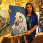 14.09.2018 Chęciny. Niemczówka. Wernisaż prac Anety Walkowicz. Autorka / Jarosław Kubalski / Radio Kielce