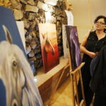 14.09.2018 Chęciny. Niemczówka. Wernisaż prac Anety Walkowicz / Jarosław Kubalski / Radio Kielce