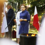 17.09.2018 Kielce. Uroczystości przy Pomniku Katyńskim na Cmentarzu Partyzanckim w 79. rocznicę agresji ZSRR na Polskę. Wojewoda Agata Wojtyszek / Jarosław Kubalski / Radio Kielce