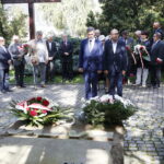 17.09.2018 Kielce. Uroczystości przy Pomniku Katyńskim na Cmentarzu Partyzanckim w 79. rocznicę agresji ZSRR na Polskę. Radny Jarosław Karyś i zastępca prezydenta miasta Andrzej Sygut / Jarosław Kubalski / Radio Kielce