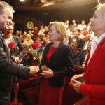 25.09.2018 Kielce. KCK. Konwencja wyborcza Porozumienia Samorządowego Wojciecha Lubawskiego. Prezydent Wojciech Lubawski, Poseł PiS Anna Krupka i Renata Janik / Jarosław Kubalski / Radio Kielce