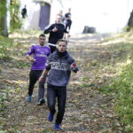 26.09.2018 Kielce. Bieg niepełnosprawnych Wzgórzem Karczówka ku czci świętego Jana Pawła II i 100 lecia odzyskania niepodległości  / Jarosław Kubalski / Radio Kielce