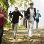 26.09.2018 Kielce. Bieg niepełnosprawnych Wzgórzem Karczówka ku czci świętego Jana Pawła II i 100 lecia odzyskania niepodległości  / Jarosław Kubalski / Radio Kielce