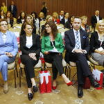 26.09.2018 Kielce. Konferencja dotycząca założeń przyjętych w Konstytucji Biznesu z udziałem minister przedsiębiorczości Jadwigi Emilewicz. Wojewoda Agata Wojtyszek, minister Jadwiga Emilewicz, wiceprezes PARP Nina Dobrzyńska, poseł Michał CIeślak i doradca wicepremiera Jarosława Gowina  Renata Janik / Jarosław Kubalski / Radio Kielce