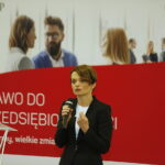 26.09.2018 Kielce. Konferencja dotycząca założeń przyjętych w Konstytucji Biznesu z udziałem minister przedsiębiorczości Jadwigi Emilewicz. Minister Jadwiga Emilewicz / Jarosław Kubalski / Radio Kielce