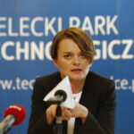 26.09.2018 Kielce. KPT. Minister Jadwiga Emilewicz podczas konferencji prasowej / Jarosław Kubalski / Radio Kielce