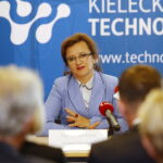 26.09.2018 Kielce. KTP. Konferencja prasowa z udziałem minister przedsiębiorczości Jadwigi Emilewicz. Wojewoda Agata Wojtyszek / Jarosław Kubalski / Radio Kielce