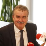 26.09.2018 Kielce. KTP. Konferencja prasowa z udziałem minister przedsiębiorczości Jadwigi Emilewicz. Prezydent Kielc Wojciech Lubawski / Jarosław Kubalski / Radio Kielce