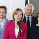 26.09,.2018 Kielce. Targi Kielce. Konferencja z udziałem Ministra Inwestycji i Rozwoju Jerzego Kwiecińskiego. Wojewoda Agata Wojtyszek, poseł Anna Krupka i poseł Maria Zuba / Jarosław Kubalski / Radio Kielce