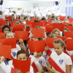 27.09.2018 Kielce. SP nr 31. Dzieci śpiewają hymn w ogólnopolskim konkursie Do Hymnu / Jarosław Kubalski / Radio Kielce