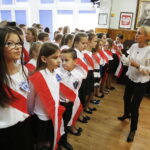 27.09.2018 Kielce. SP nr 31. Dzieci śpiewają hymn w ogólnopolskim konkursie Do Hymnu / Jarosław Kubalski / Radio Kielce