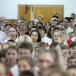 27.09.2018 Kielce. SP nr 31. Dzieci śpiewają hymn w ogólnopolskim konkursie Do Hymnu / Jarosław Kubalski / Radio Kielce