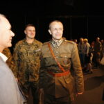 30.09.2018 Kielce. Mała Scena KCK. Premiera filmu „Kielecka Brygada Piechoty”. Prezes Stowarzyszenia Rekonstrukcji Historycznej „Jodła” Dionizy Krawczyński / Jarosław Kubalski / Radio Kielce