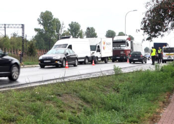 04.09.2018 Goździelin. Kolizja pieciu aut / Emilia Sitarska / Radio Kielce