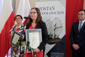Rzeszów. Wręczenie nagród "Lodołamacze 2018". Przemawia Iwona Murawska / Krzysztof Bujnowicz / Radio Kielce