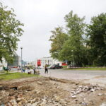 Remont drogi przed wjazdem na teren Szpitala Wojewódzkiego w Kielcach / Marzena Mąkosa / Radio Kielce