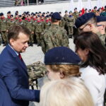 Rozpoczęcie XXVI Międzynarodowego Salonu Przemysłu Obronnego. Uroczysta Inauguracja Roku Szkolnego Klas Mundurowych. Na zdjęciu: Mariusz Błaszczak - Minister Obrony Narodowej / Marzena Mąkosa / Radio Kielce