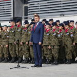 Rozpoczęcie XXVI Międzynarodowego Salonu Przemysłu Obronnego. Uroczysta Inauguracja Roku Szkolnego Klas Mundurowych. Na zdjęciu: Mariusz Błaszczak - Minister Obrony Narodowej / Marzena Mąkosa / Radio Kielce