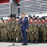 Rozpoczęcie XXVI Międzynarodowego Salonu Przemysłu Obronnego. Uroczysta Inauguracja Roku Szkolnego Klas Mundurowych. Przemawia: Mariusz Błaszczak - Minister Obrony Narodowej / Marzena Mąkosa / Radio Kielce