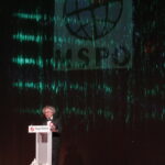 Rozpoczęcie XXVI Międzynarodowego Salonu Przemysłu Obronnego. Uroczystość otwarcia targów z udziałem zaproszonych gości w Centrum Kongresowym Targów Kielce. Na zdjęciu: Andrzej Mochoń - prezes Targów Kielce / Marzena Mąkosa / Radio Kielce