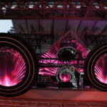 Przygotowania do Festiwalu Muzyki Tanecznej. Oświetlenie amfiteatru / Marzena Mąkosa / Radio Kielce