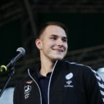 Prezentacja zespołu PGE Vive. Na zdjęciu: Bartłomiej Bis / Marzena Mąkosa / Radio Kielce