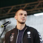 Prezentacja zespołu PGE Vive. Na zdjęciu: Arciom Karalok / Marzena Mąkosa / Radio Kielce