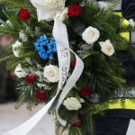 Uroczystości pod pomnikiem "Homo Homini" w 17. rocznicę ataków terrorystycznych na wieże World Trade Center / Marzena Mąkosa / Radio Kielce