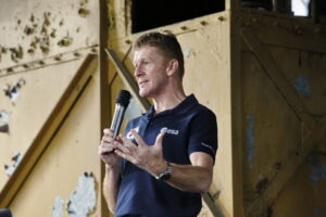 Spotkanie z astronautą ESA - Timem Peake. Na zdjęciu: Tim Peake / Marzena Mąkosa / Radio Kielce