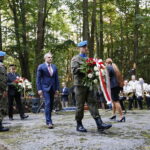 Uroczystości przed pomnikiem straceń w lesie na kieleckim Stadionie / Marzena Mąkosa / Radio Kielce