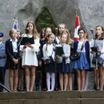 Uroczystości przed pomnikiem straceń w lesie na kieleckim Stadionie / Marzena Mąkosa / Radio Kielce