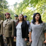 Uroczystości przed pomnikiem straceń w lesie na kieleckim Stadionie / Marzena Mąkosa / Radio Kielce