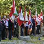 Uroczystości przed pomnikiem straceń w lesie na kieleckim Stadionie / Marzena Mąkosa / Radio Kielce