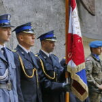 Uroczystości przed pomnikiem straceń w lesie na kieleckim Stadionie / Marzena Mąkosa / Radio Kielce