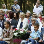 Uroczystości przed pomnikiem straceń w lesie na kieleckim Stadionie / Marzena Mąkosa / Radio Kielce