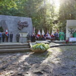 Uroczystości przed pomnikiem straceń w lesie na kieleckim Stadionie / Marzena Mąkosa / Radio Kielce