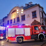 Akcja straży pożarnej na ulicy Sienkiewicza / Marzena Mąkosa / Radio Kielce