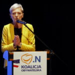 Konwencja wyborcza kandydata na prezydenta Kielc, Artura Gierady. Na zdjęciu: Agata Wojda - szefowa klubu radnych PO, kandydatka do Rady Miasta / Marzena Mąkosa / Radio Kielce