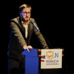 Konwencja wyborcza kandydata na prezydenta Kielc, Artura Gierady. Na zdjęciu: Jakub Juszyński - podróżnik, bloger, kandydat do Rady Miasta / Marzena Mąkosa / Radio Kielce