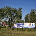 Plakaty wyborcze przy ulicy Gustawa Morcinka / Marzena Mąkosa / Radio Kielce