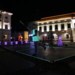 Zabawowy turniej blackmintona na kieleckim Rynku / Marzena Mąkosa / Radio Kielce