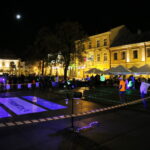 Zabawowy turniej blackmintona na kieleckim Rynku / Marzena Mąkosa / Radio Kielce