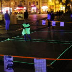 Zabawowy turniej blackmintona na kieleckim Rynku / Marzena Mąkosa / Radio Kielce