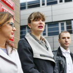 Konferencja Kukiz'15. Przemawia: Magdalena Fogiel - Litwinek, prezes świętokrzyskiego Stowarzyszenia Kukiz’15 / Marzena Mąkosa / Radio Kielce