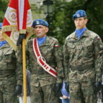 Uroczystości przed Pomnikiem Armii Krajowej na Skwerze Żeromskiego / Marzena Mąkosa / Radio Kielce